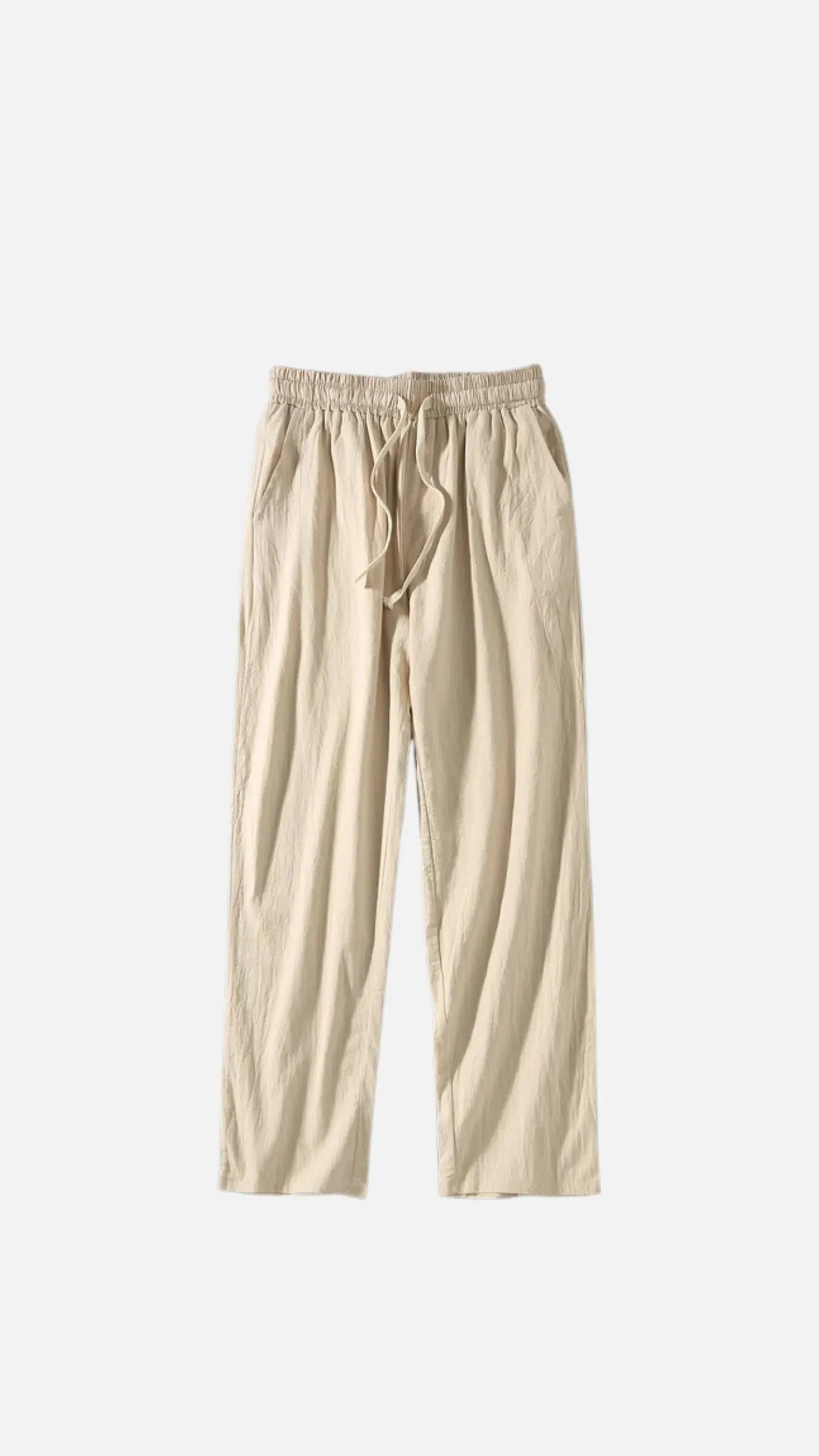 Loose Old Money Linen Casual Pants