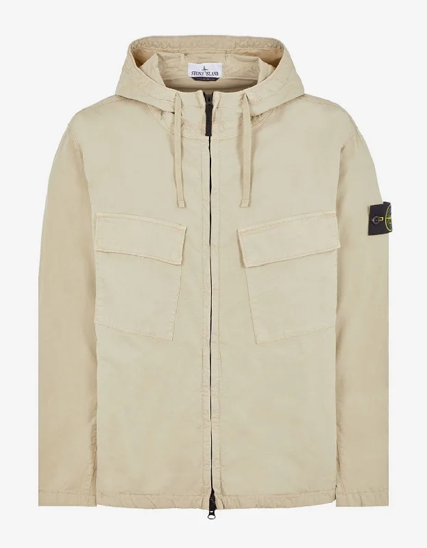 Stone Island Beige Supima Cotton Stretch-TC Jacket