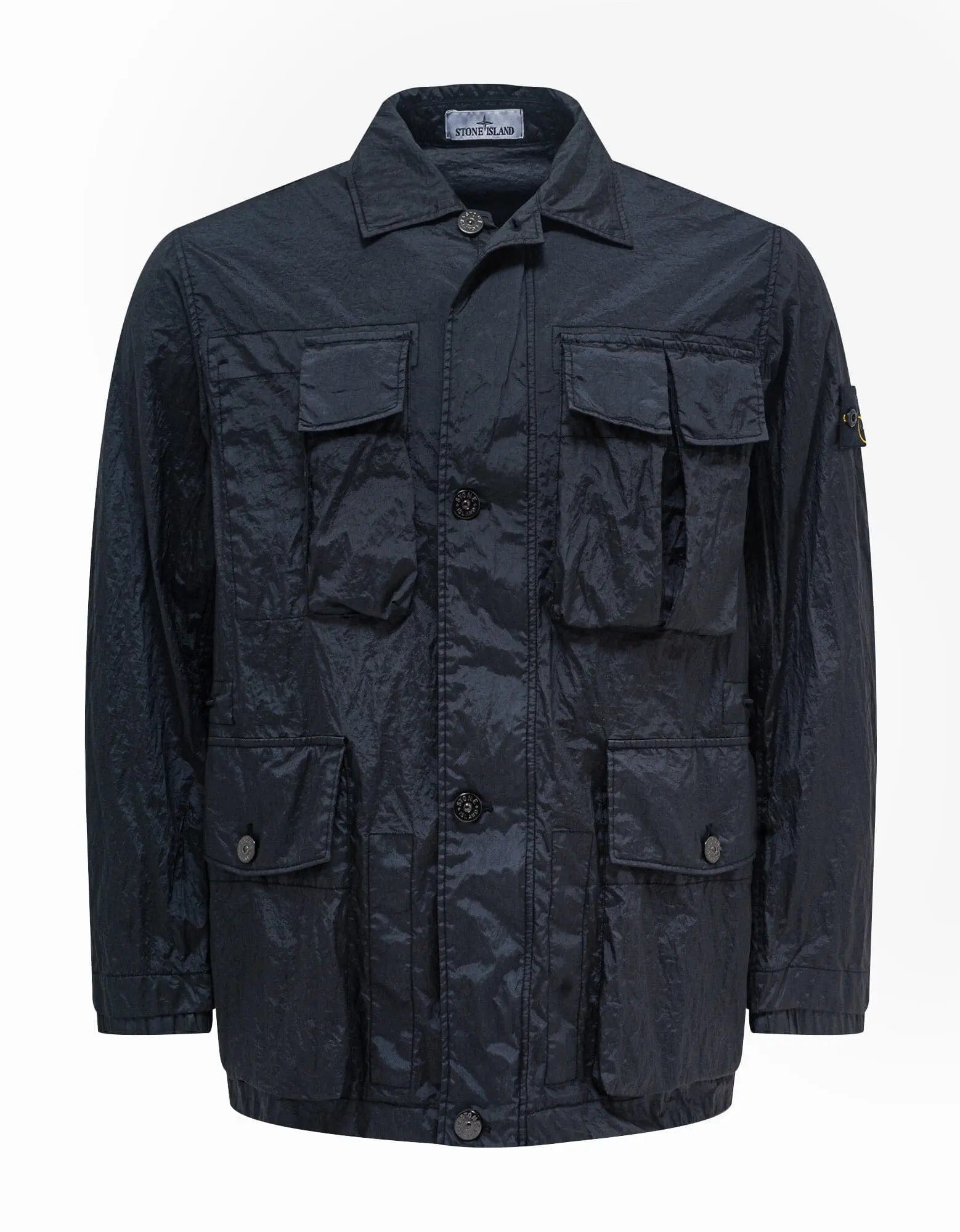 Stone Island Navy Blue Nylon Metal Watro-TC Field Jacket