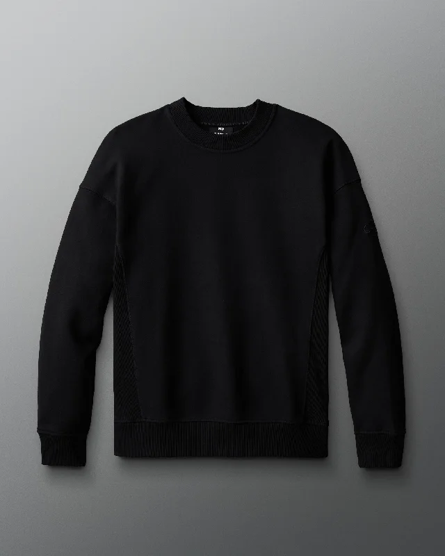 RUDIS Titan Heavyweight Fleece Crewneck - Black