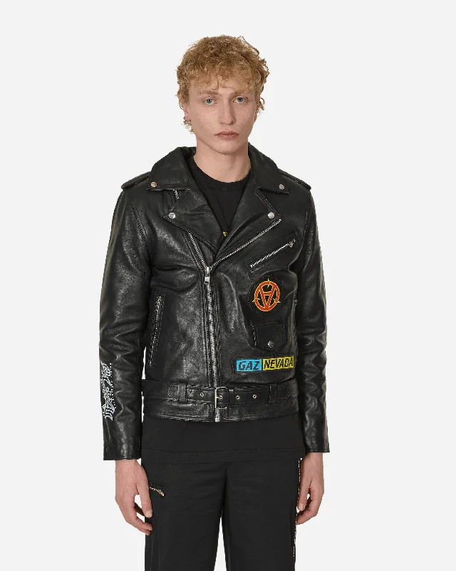 Gaznevada Leather Jacket Black