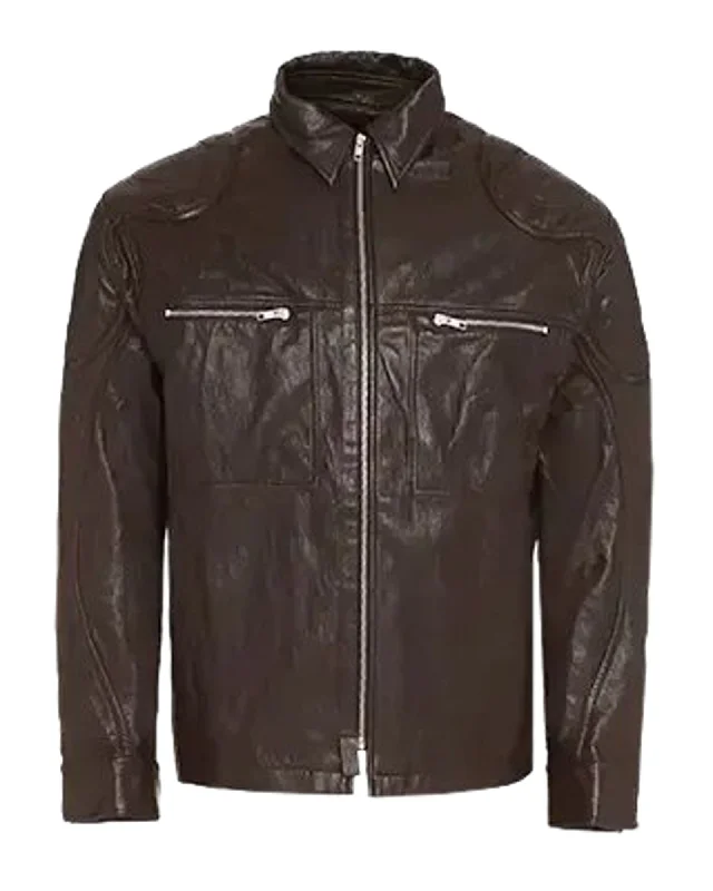 Yasuf Faux Leather Jacket