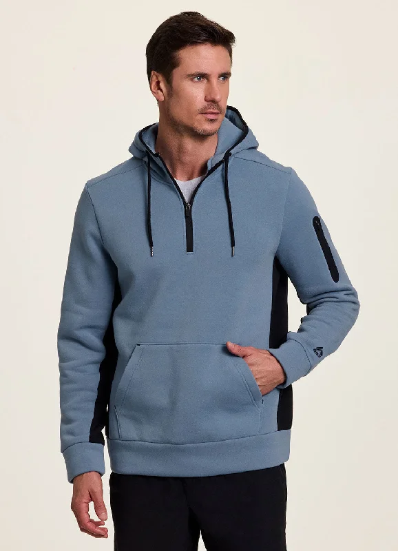 Prime Contrast Quarter Zip Fleece Sweatshirt