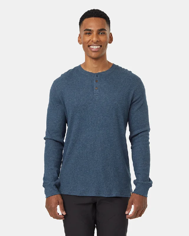 Tentree TreeWaffle Henley LS - Men's