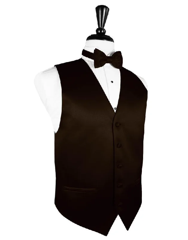 Truffle Luxury Satin Tuxedo Vest