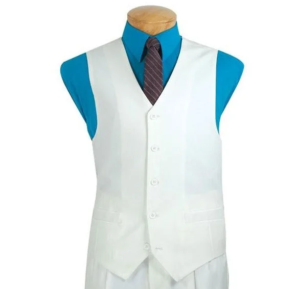 Vinci OV-900 Slim Fit  Vest White